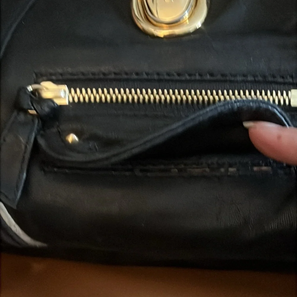 Betsey Johnson Vintage Black Lambskin Studded Shoulderbag Limited Edition - Picture 5 of 14